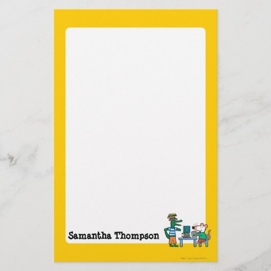 Maisy en Friends Geniet van de bibliotheek Briefpapier (Voorkant)