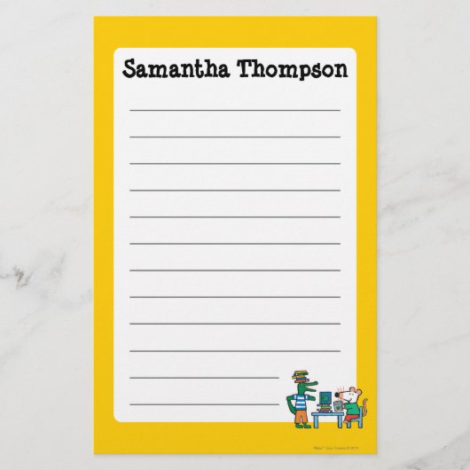 Maisy en Friends Geniet van de bibliotheek Briefpapier (Voorkant)