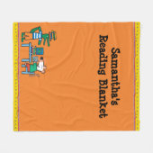 Maisy en Friends Geniet van de bibliotheek Fleece Deken (Voorkant (Horizontaal))