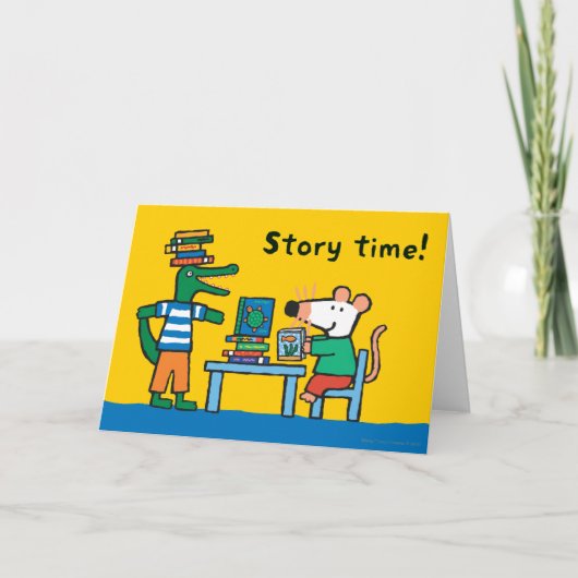 Maisy en Friends Geniet van de bibliotheek Kaart (Voorkant)