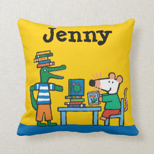 Maisy en Friends Geniet van de bibliotheek Kussen