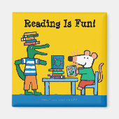 Maisy en Friends Geniet van de bibliotheek Magneet (Voorkant)