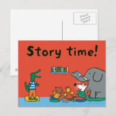 Maisy en Friends Laugh op Verhaal Tijd Briefkaart (Voorkant / Achterkant)