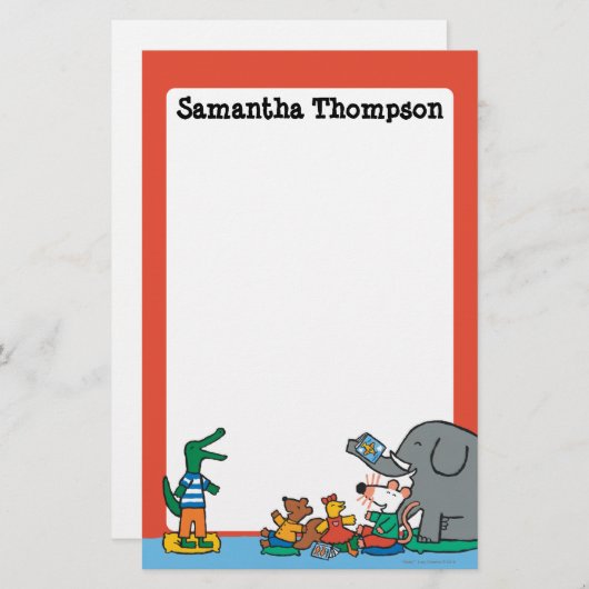 Maisy en Friends Laugh op Verhaal Tijd Briefpapier (Voorkant / Achterkant)