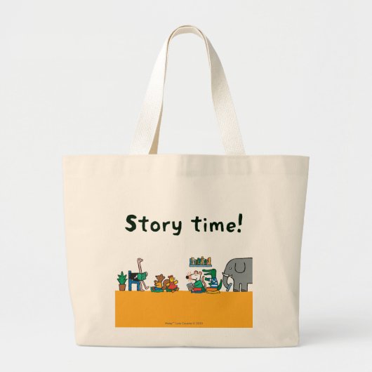 Maisy en Friends lezen samen Grote Tote Bag (Voorkant)
