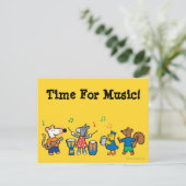 Maisy en Friends Play in Band Briefkaart (Staand voorkant)