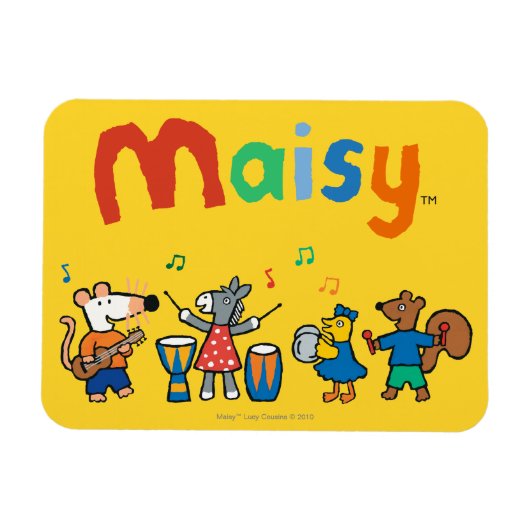 Maisy en Friends Play in Band Magneet (Horizontaal)
