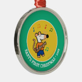 Maisy en Friends Play in Band Metalen Ornament (Rechts)