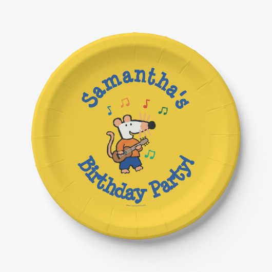 Maisy en Friends Play in Band Papieren Bordje (Voorkant)