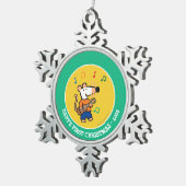 Maisy en Friends Play in Band Tin Sneeuwvlok Ornament (Rechts)