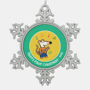 Maisy en Friends Play in Band Tin Sneeuwvlok Ornament