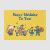 Maisy en Friends Play in Band Tissuepapier (Voorkant)