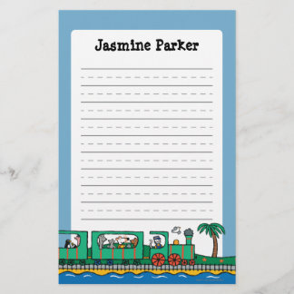 Maisy en Friends Ride on Green Train Briefpapier