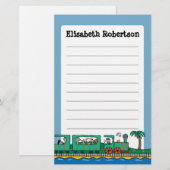 Maisy en Friends Ride on Green Train Briefpapier (Voorkant / Achterkant)