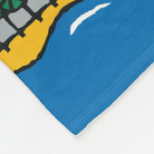 Maisy en Friends Ride on Green Train Fleece Deken (Hoek)