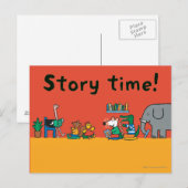 Maisy en vrienden lezen samen briefkaart (Voorkant / Achterkant)