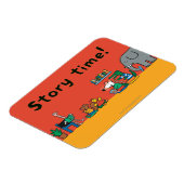 Maisy en vrienden lezen samen magneet (Linkerzijde)