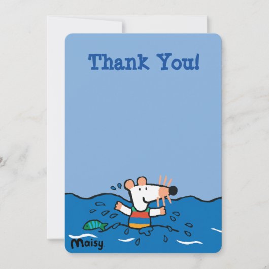 Maisy Goes zwemmen op zaterdag Kaart (Voorkant)