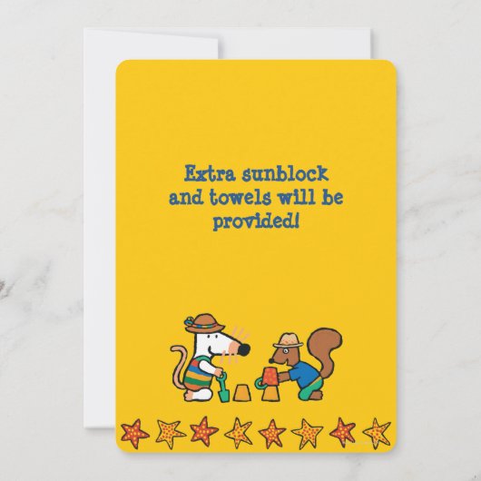 Maisy Goes zwemmen op zaterdag Kaart (Achterkant)