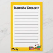 Maisy met bibliotheekboeken briefpapier (Voorkant)