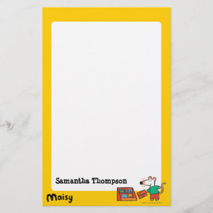 Maisy met bibliotheekboeken briefpapier