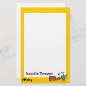Maisy met bibliotheekboeken briefpapier (Voorkant / Achterkant)