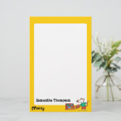 Maisy met bibliotheekboeken briefpapier (Staand voorkant)