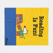 Maisy met bibliotheekboeken fleece deken (Voorkant (Horizontaal))