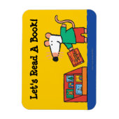 Maisy met bibliotheekboeken magneet (Verticaal)