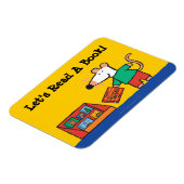 Maisy met bibliotheekboeken magneet (Linkerzijde)