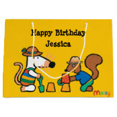 Maisy met schelpdieren op zaterdag groot cadeauzakje (Voorkant)