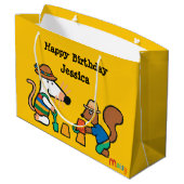 Maisy met schelpdieren op zaterdag groot cadeauzakje (Achterkant Gekanteld)