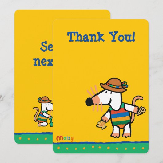 Maisy met schelpdieren op zaterdag kaart (Voorkant / Achterkant)