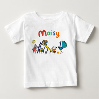 Maisy op de speelplaats met vrienden