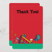 Maisy op de speelplaats met vrienden bedankkaart (Voorkant / Achterkant)