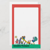 Maisy op de speelplaats met vrienden briefpapier (Voorkant / Achterkant)