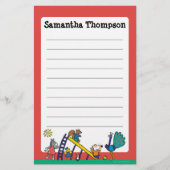 Maisy op de speelplaats met vrienden briefpapier (Voorkant)