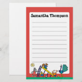 Maisy op de speelplaats met vrienden briefpapier (Voorkant / Achterkant)