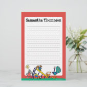 Maisy op de speelplaats met vrienden briefpapier (Staand voorkant)