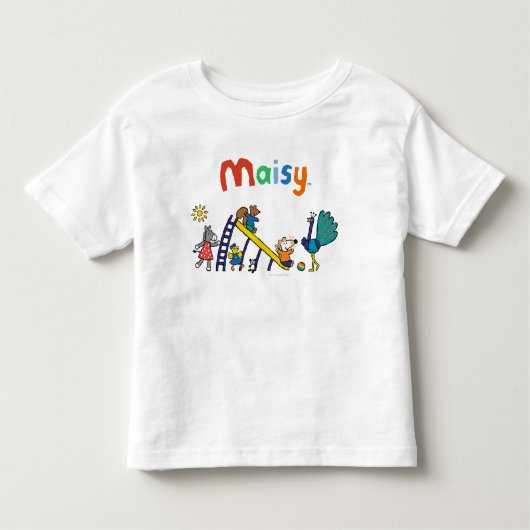 Maisy op de speelplaats met vrienden kinder shirts (Voorkant)