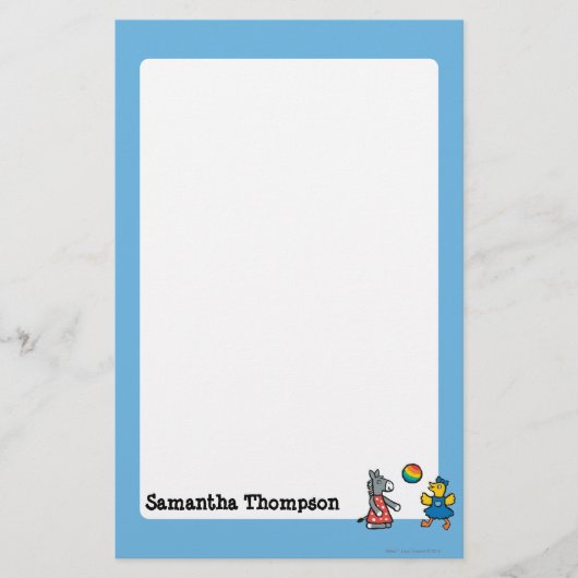 Maisy op Preschool met vrienden op de speelplaats Briefpapier (Voorkant)