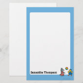 Maisy op Preschool met vrienden op de speelplaats Briefpapier (Voorkant / Achterkant)