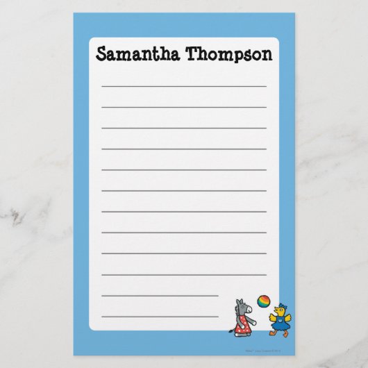 Maisy op Preschool met vrienden op de speelplaats Briefpapier (Voorkant)