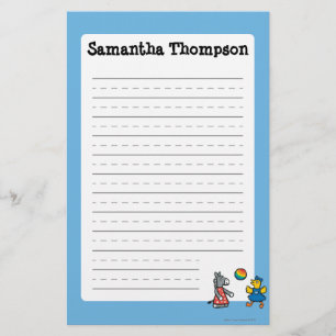 Maisy op Preschool met vrienden op de speelplaats Briefpapier