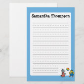 Maisy op Preschool met vrienden op de speelplaats Briefpapier (Voorkant / Achterkant)