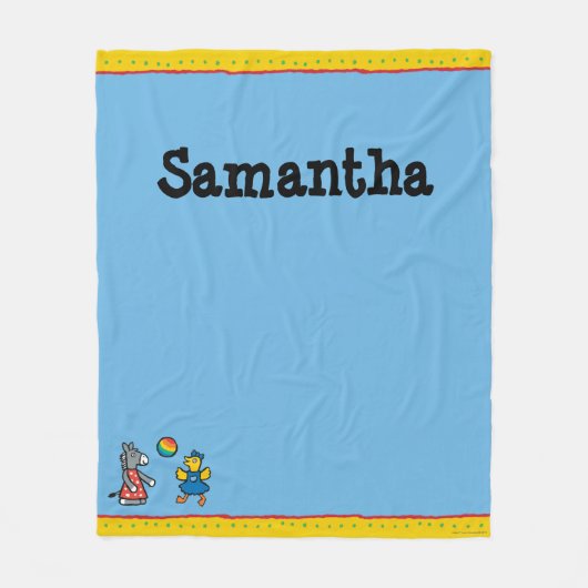 Maisy op Preschool met vrienden op de speelplaats Fleece Deken (Voorkant)