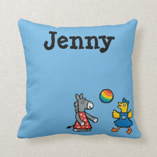 Maisy op Preschool met vrienden op de speelplaats Kussen