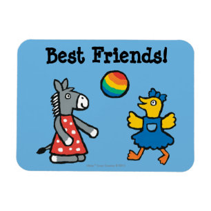 Maisy op Preschool met vrienden op de speelplaats Magneet