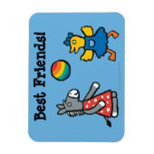 Maisy op Preschool met vrienden op de speelplaats Magneet (Verticaal)