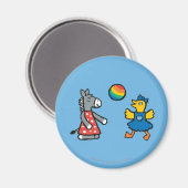 Maisy op Preschool met vrienden op de speelplaats Magneet (Voorkant / Achterkant)